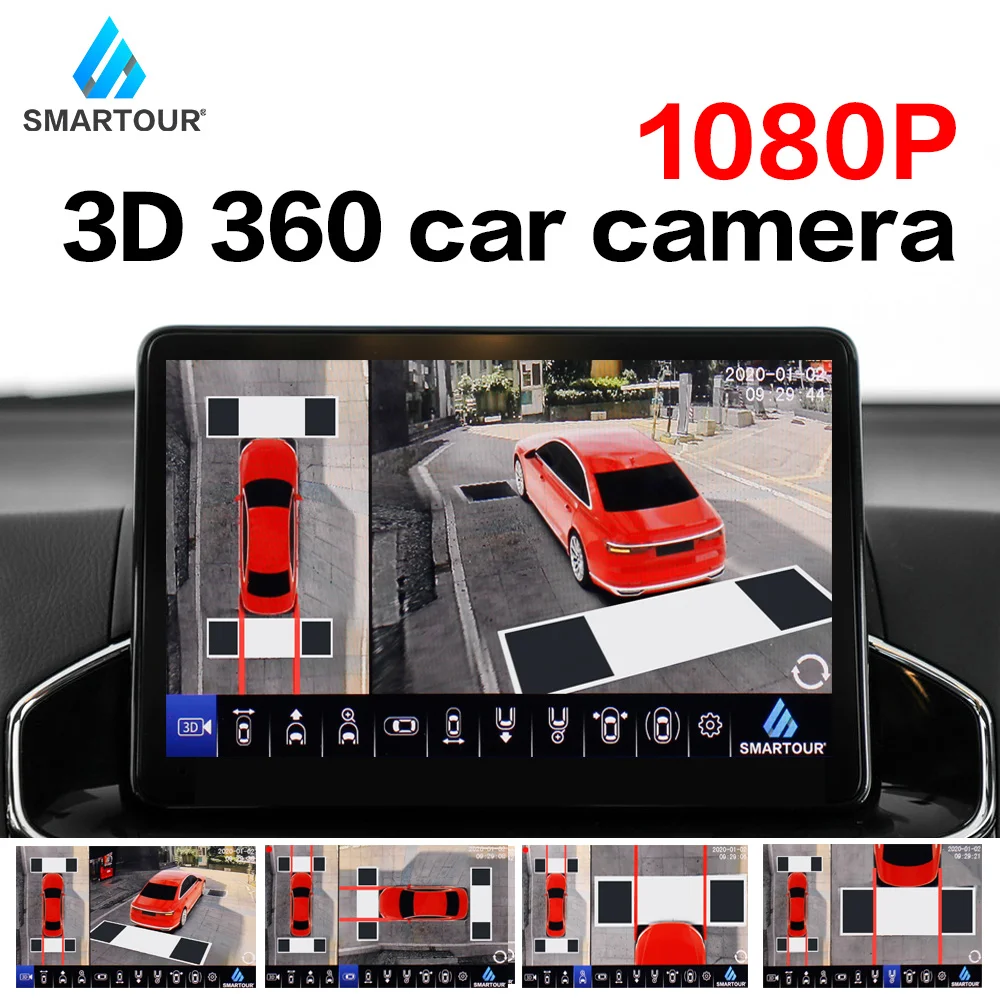 New Bird View 360 Car Bird View System Rear View Camera 1080P 3D AHD Night Vision Front View Camera Surround View Car DVR