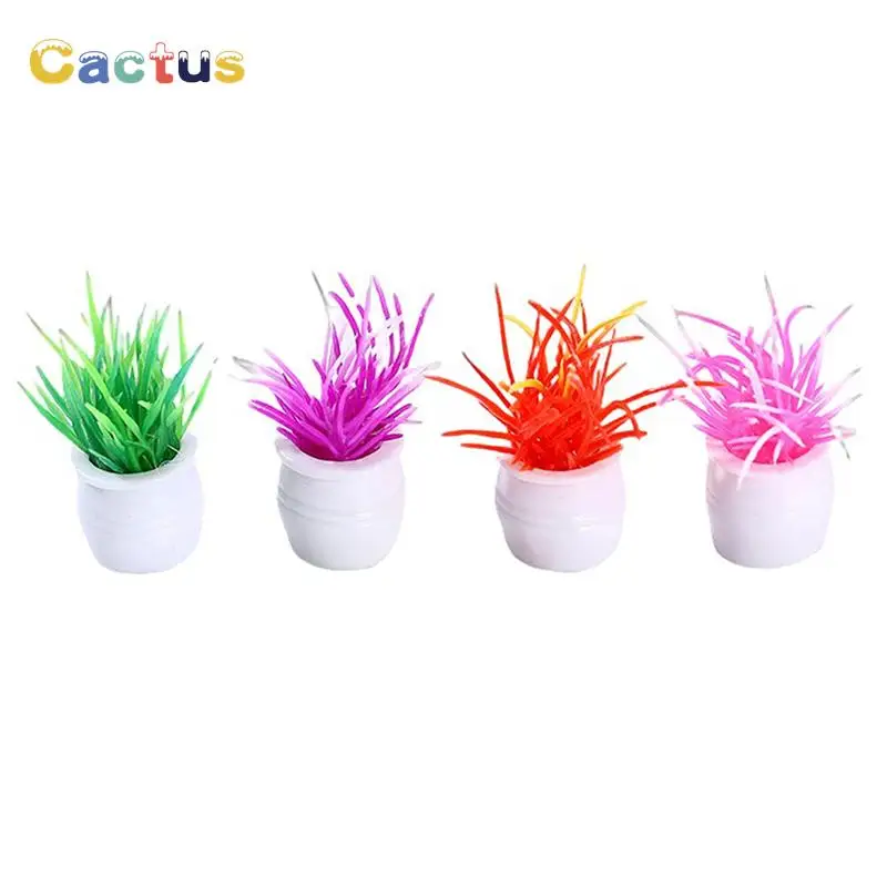 

Имитация горшечных растений Миниатюрная модель кукольного дома аксессуары для украшения дома