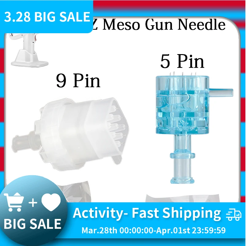 

New 5/9 Pin EZ Vacuum Mesotherapy Meso Gun Injector Component Hydrolifting Gun Needle Negative Pressure Cartridge Needle