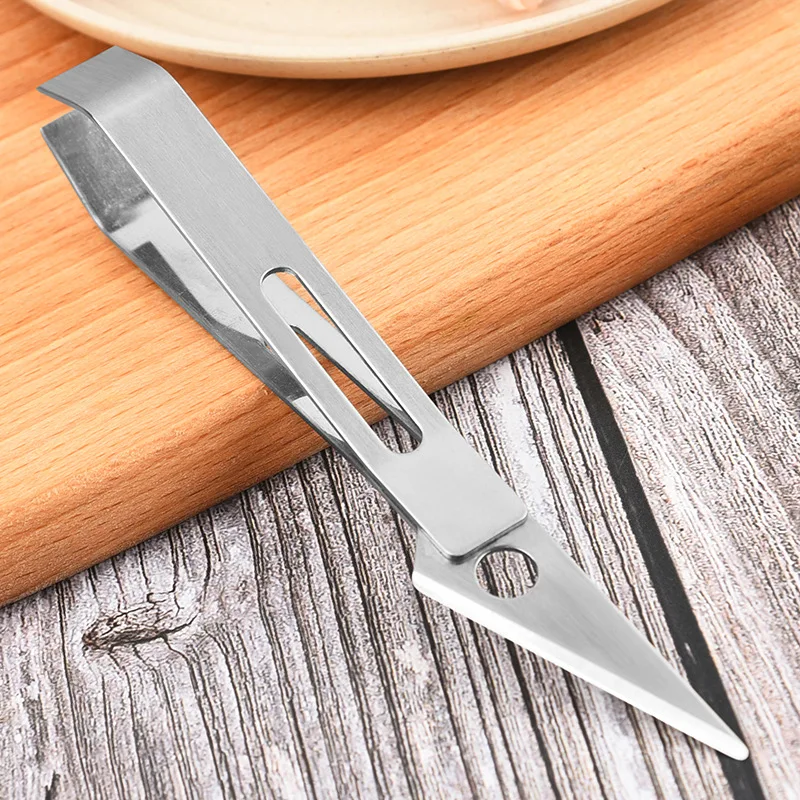 

Stainless Steel Scraper Plucking Clip Chicken and Duck Plucking Clip Fish Bone Clip Household Kitchen Gadget Accessories