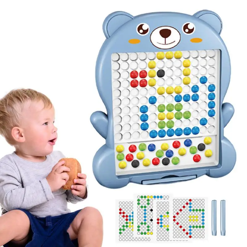 

Magnetic Drawing Board For Kids Indoor Colorful Magnetic Doodle Board Magnetic Dot Art Montessori Educational Toys Outdoor