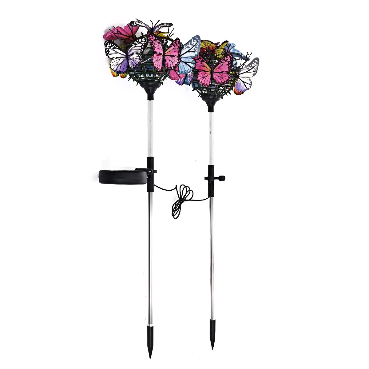 

Waterproof 2PCS Solar Powered Butterfly Lights Outdoor Garden Landscape Light Yard Decor For Garden Lawn Landscape Lamp 20 Inch