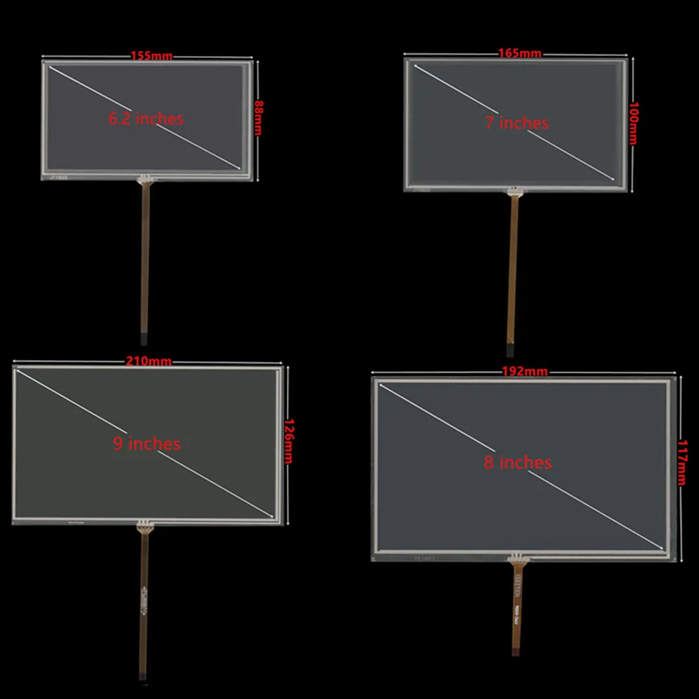 

6.2/7/8/9 Inch Universal Digitizer Touch Screen Panel Glass For Car DVD GPS Navigation Resistance Replacement Parts