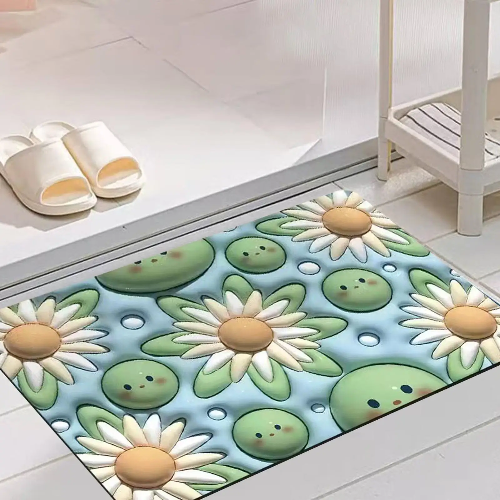 3D Bath Mat Soft Multi Functional Decoration Floormat for Shower Room Rug images - 6