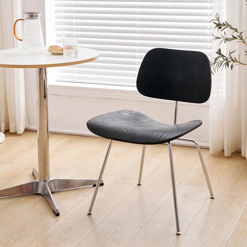 Обеденный стул в скандинавском стиле современный минималистичный деревянный