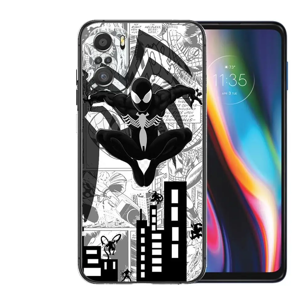 Фото Черный чехол для телефона Venom SpiderMan для xiaomi mi 11 Lite pro Ultra 10s 9 8 MIX 4 FOLD 10T 5g, Черный силиконовый чехол №2