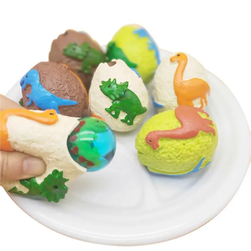 

Soft Hatching Egg Tpr Squeeze Durable 3d Dinosaur Eggs Improve Cognitive Ability Reduce Pressure Toy Birthday Gift Music 1pcs