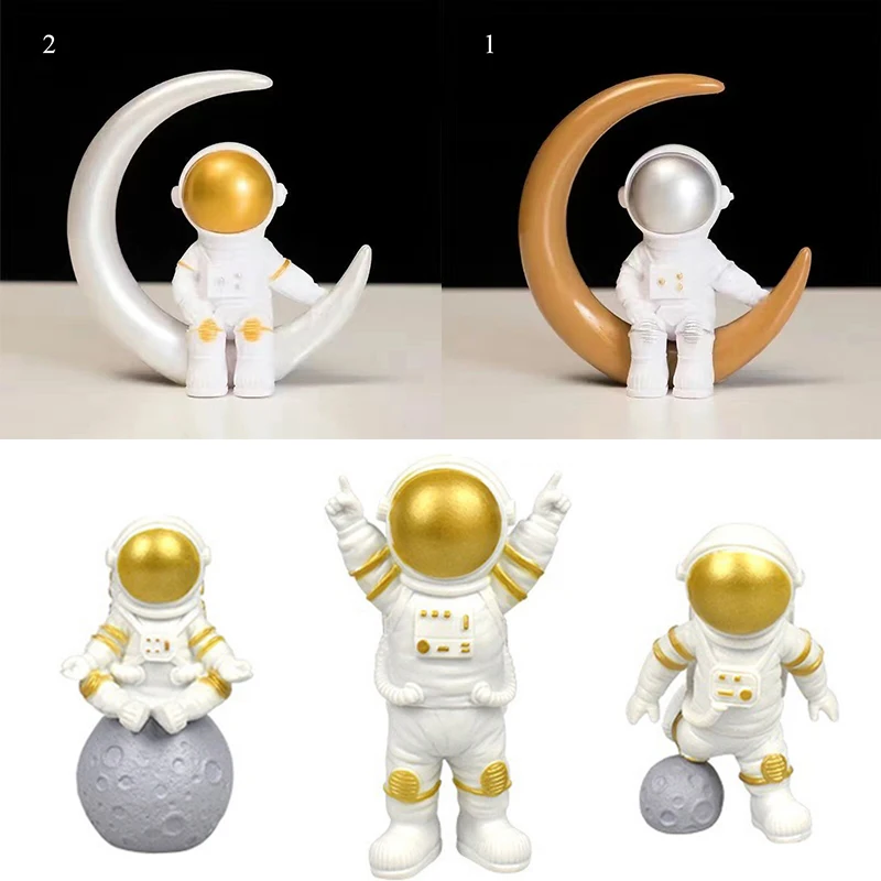 

Astronaut Ornaments Resin Figure Statue Spaceman Educational Toys Desk Collections Living Room Decor Model Home Knick Knacks