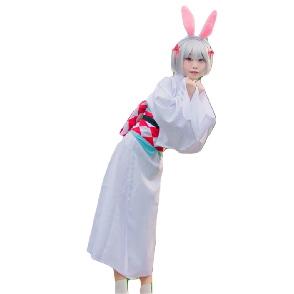 

Onmyoji. Кролик-демон с милым внешним видом. Обычно сидя на волшебной лягушке. Японское традиционное длинное кимоно.