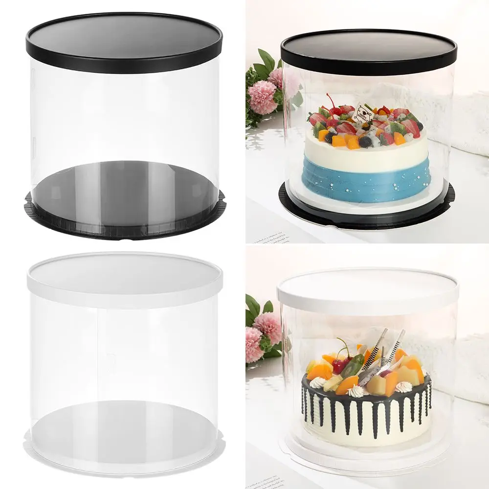 

Прозрачный праздничный декор, поднос для еды, контейнер для еды, Подарочная коробка, коробки для пирожных, коробки для упаковки еды, 6/8 дюймо...