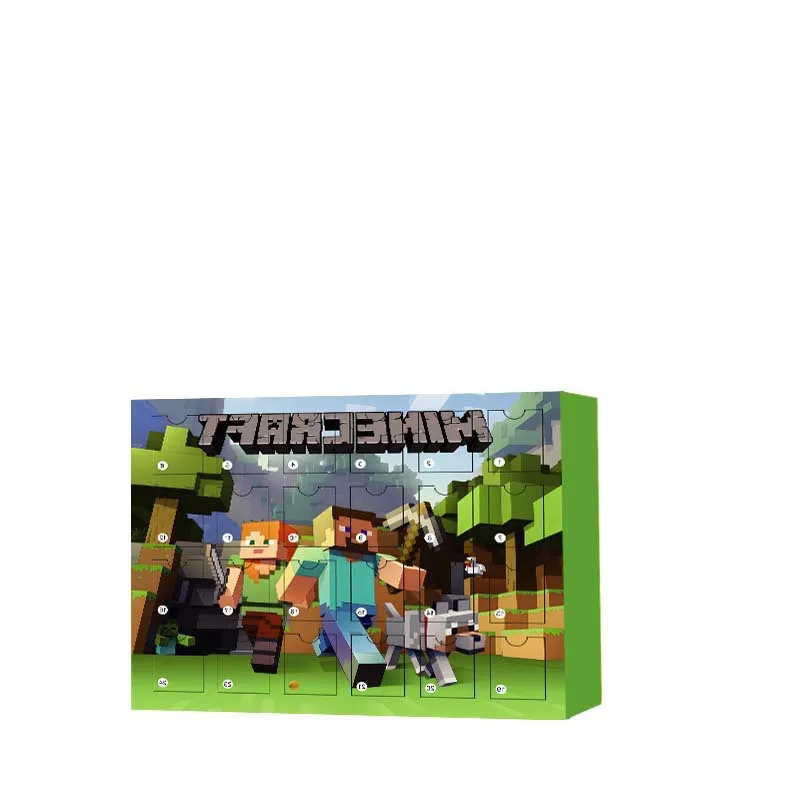 Новинка! Рождественский адвент-календарь Minecraft: коллекционные фигурки, игрушки, аниме-аксессуары, декор для дома, ПВХ-модели, куклы, подарки на Хэллоуин (art.: 3920dcac85f2f) - 3920dcac85f2f