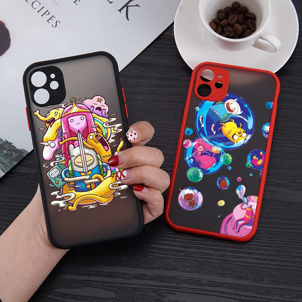 Чехол для телефона с мультяшным рисунком приключений iphone SE 2020 6 6S 7 8 11 12 13 Mini Plus X XS XR