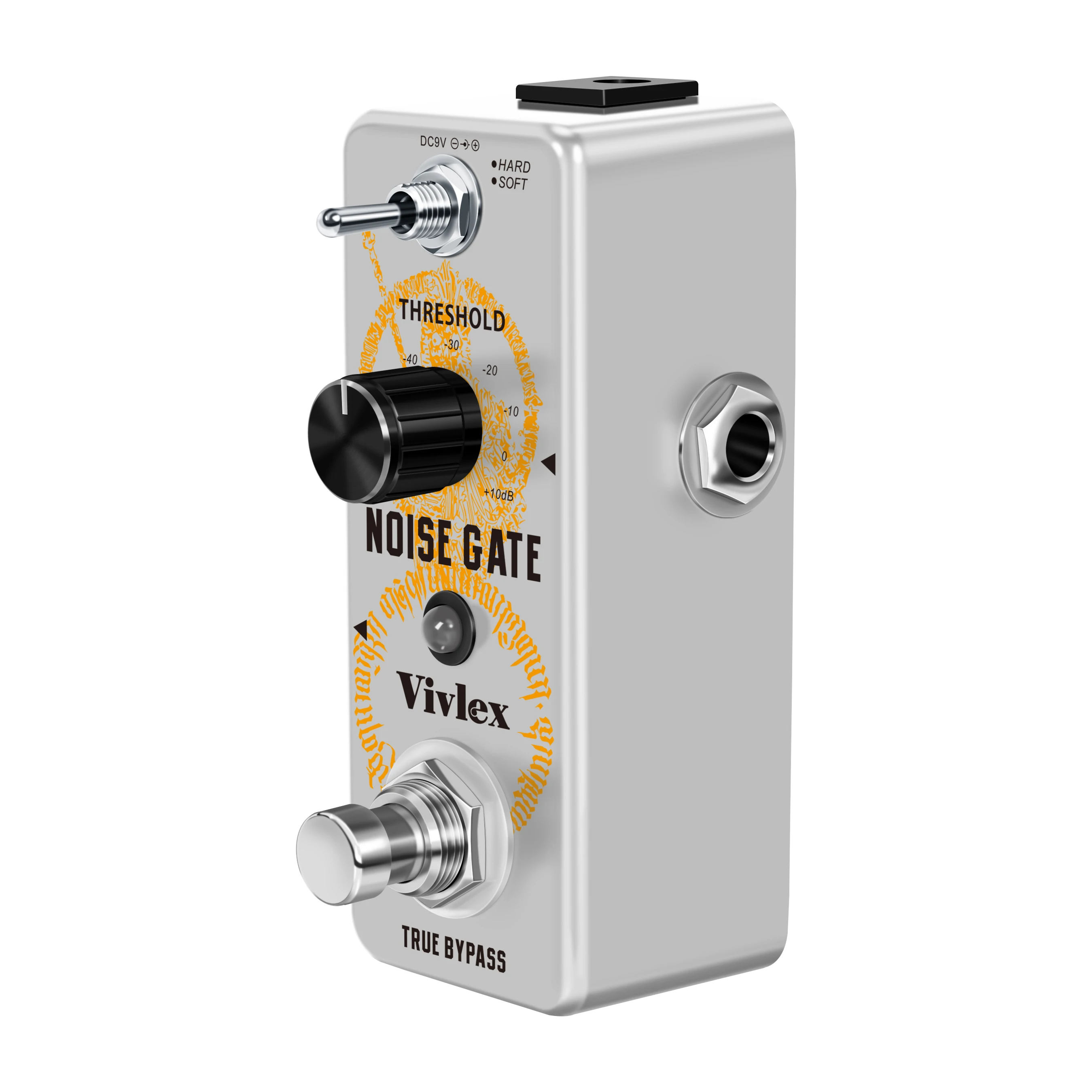 Vivlex LEF-319 Guitar Noise Gate Pedal Noise Killer Pedals Noise Suppression Effects For Electric Guitar Hard Soft 2 Modes