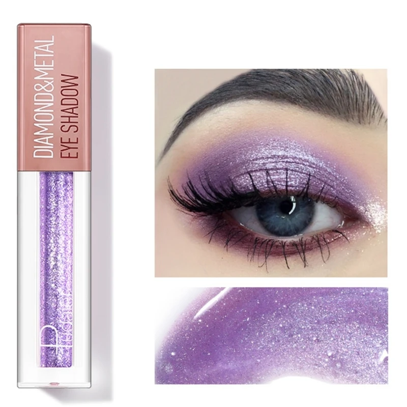 Жидкие тени для век мерцающие металлические цвета стойкий макияж глаз женщин и