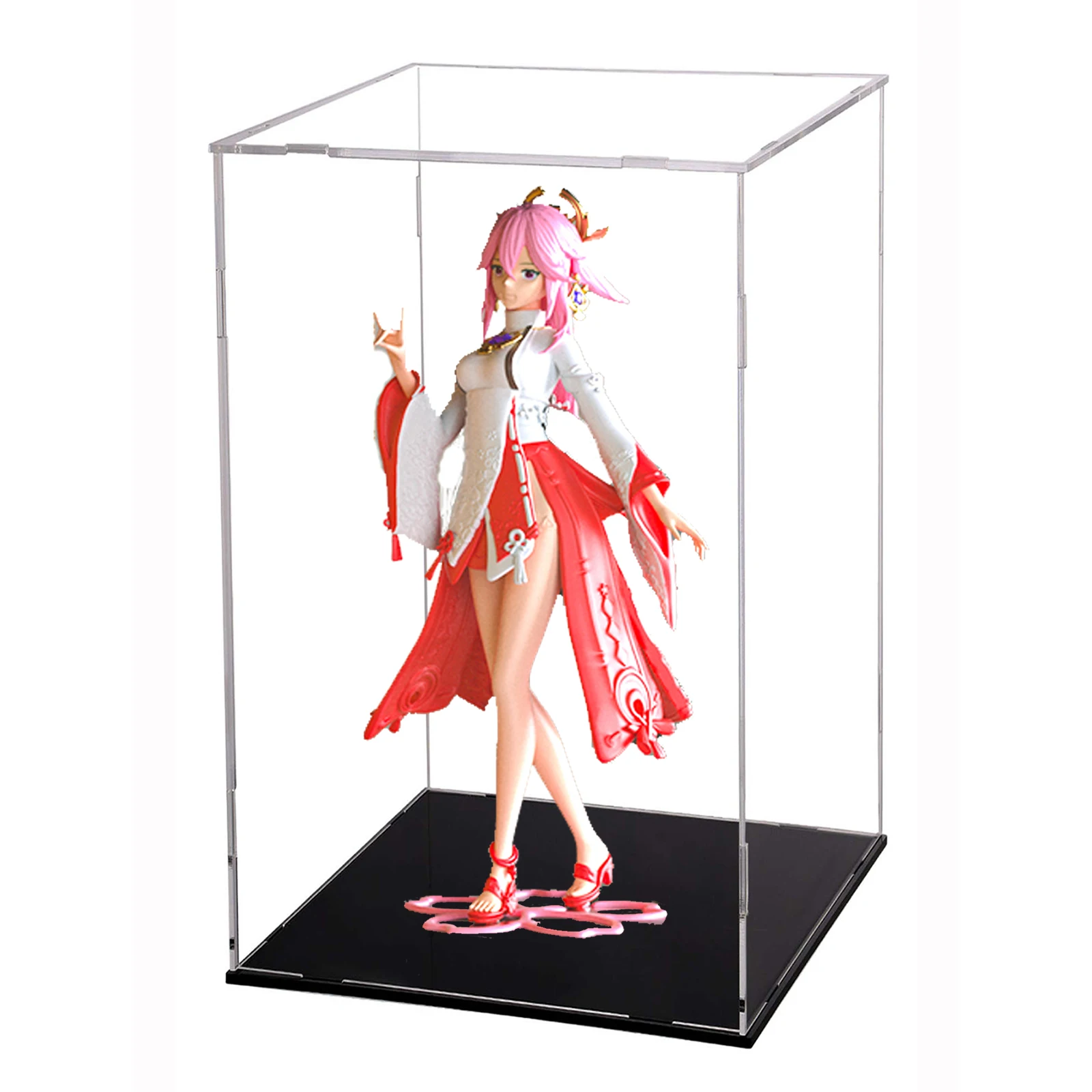 Акриловый дисплей 10-40 см для детской сборки, коробка для хранения для демонстрации коллекционных вещей, экшн-фигурок, Lego, игрушек, Пылезащитная Защитная витрина