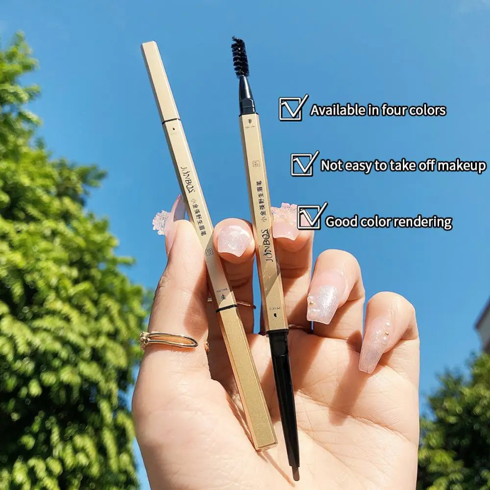 

Elegant Women Eye Brow Pencil Long Lasting Waterproof Eyebrow Pen Double Head Non-smudge Delicate Texture Natural Sexy Makeup