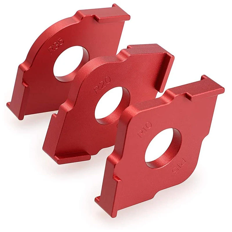 

Set Of 3 Radius Jig Router Templates, Aluminium Alloy Routing Rounded Corners Router Templates R10 R15 R20 R25 R30 R35