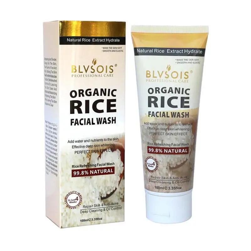

Rice Face Wash Daily Rice Essence Facial Cleanser Natural Rice Extract Facial Cleansing Cream Gift For Friends Family