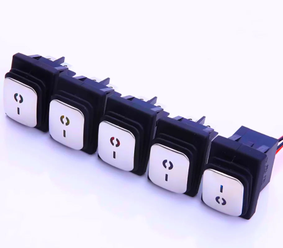 Водонепроницаемый кулисный переключатель KCD4 из нержавеющей стали, 4-контактный переключатель электрического оборудования со стандартным источником питания 16 А 250 В/20 А В переменного тока