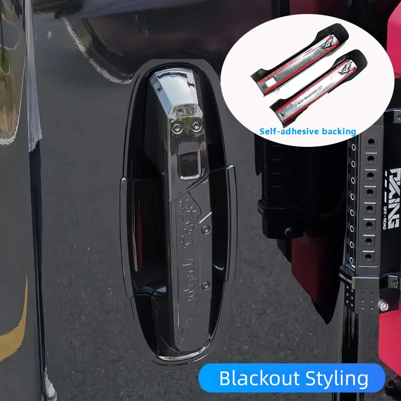 Фото Комплект накладок на ручки дверей для Haval H9 2024-2026: защита от царапин, черные наклейки, аксессуары для стайлинга и защиты экстерьера №3