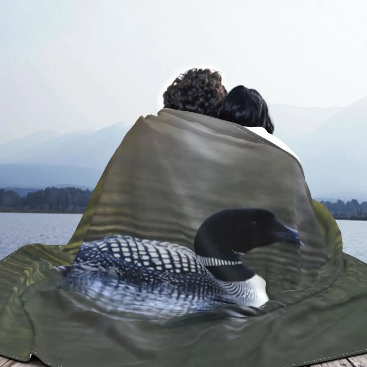 Ультрамягкое одеяло из микрофлиса Common Loon