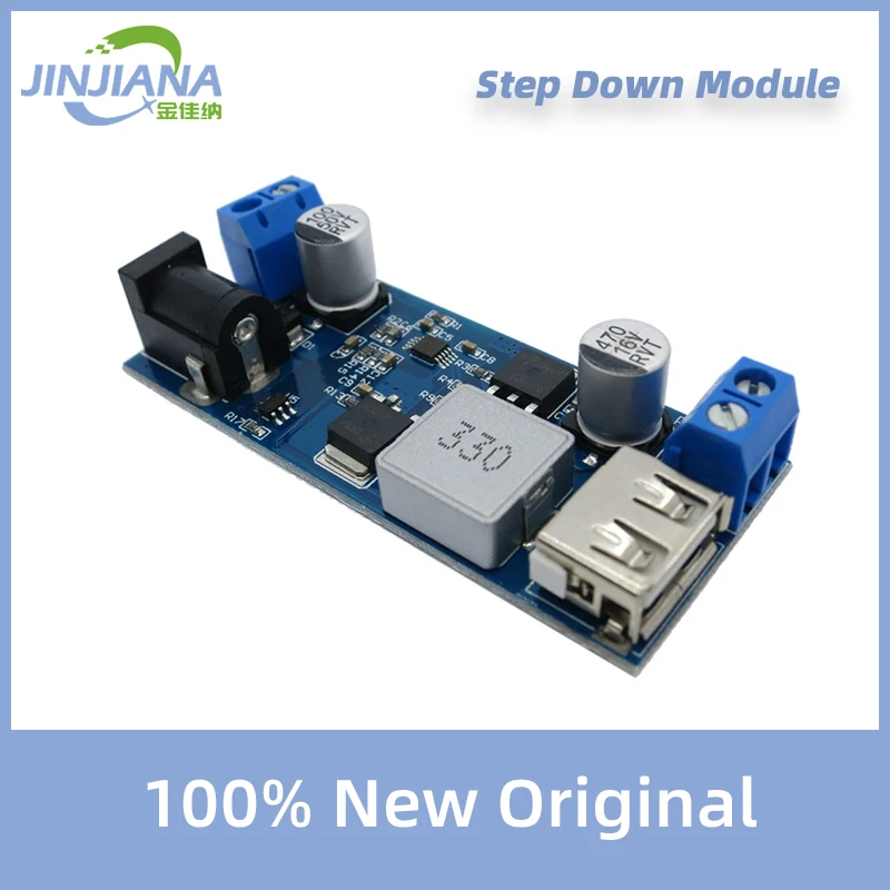 

To 5V 5A DC-DC 24V/12V Step Down Power Supply Buck Converter Replace LM2596S Adjustable USB Step-down Charging Module For Phone