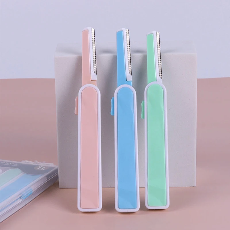 

Retractable Eyebrow Trimmer Facial Hair Removal Portable Eye Brow Epilation Safety Eyebrow Trimmer Beginners Beauty Makeup Tools
