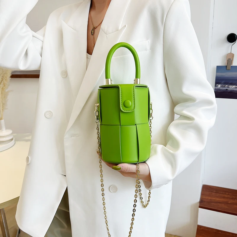 

Brand Woven Bucket Bags for Women High Quality Shoulder Bag Fashion Purses and Handbags Designer Crossbody Bag Knitting Satchel