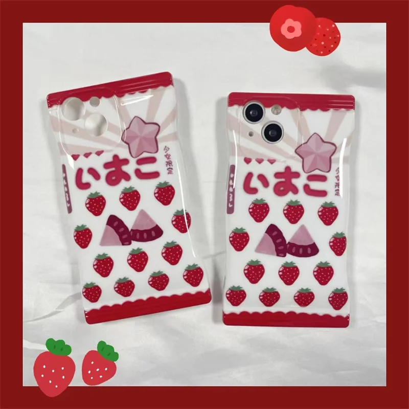 

Summer Fruit Phone apple Case for iPhone 12 11 14 13 Pro Max X XR XS MAX back Shell Strawberry Shockproof mini Covers