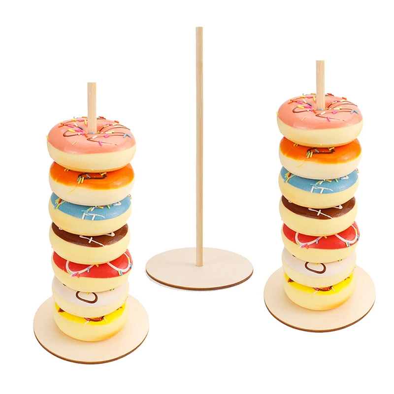 

Wooden Donut Wall Stand Doughnut Holder Baby Kid Birthday Party Decor Donut Stands Party Decoration Wedding Event Party Supplies