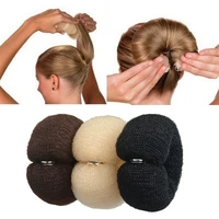 1pc fashion hair bun maker donut magic easy big ring hair styling high ponytail tools hairstyle hair accessories for girls women