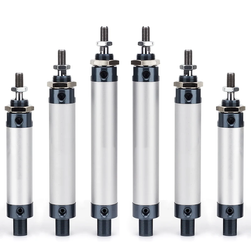 

Воздушные пневматические цилиндры, цилиндр с двойным сжатым воздухом, пневматический мини-диаметр 16/20/25, ход 40 мм, 25/50 100 200, однорычажный