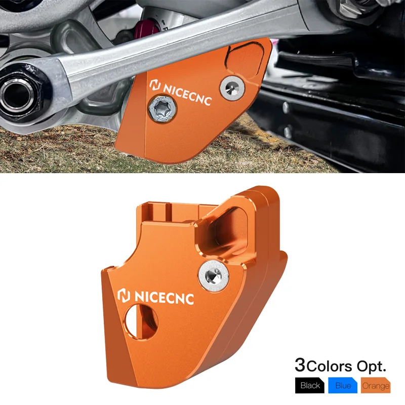 

NICECNC Aluminum Rear Linkage Guard Cover Protector For KTM 125 250 300 350 400 450 500 XC SX XCF SXF 2023-2024 Husqvarna GASGAS