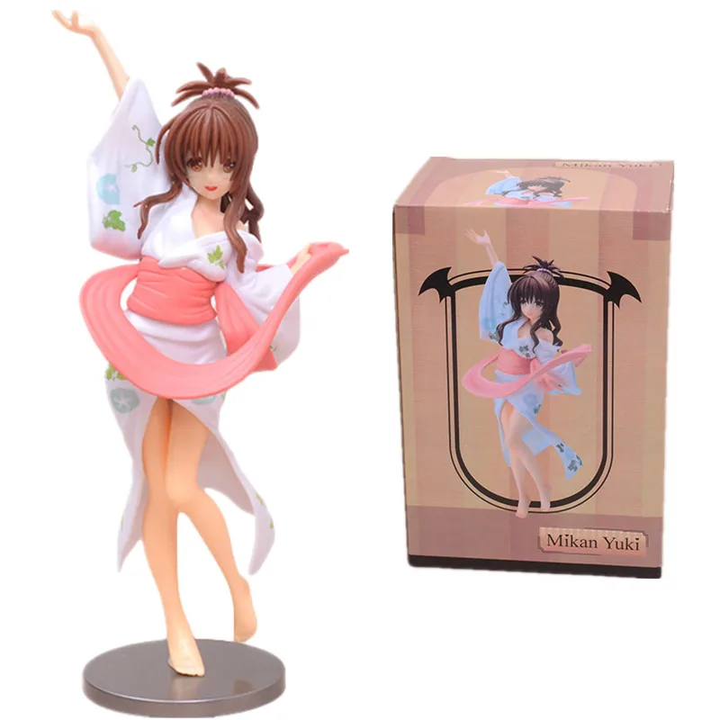

Японское аниме Kawaii Girl Микан Юки To Love Ru darklala Satalin Deviluke Maid, экшн-фигурка, модель девушки в подарок, 21 см