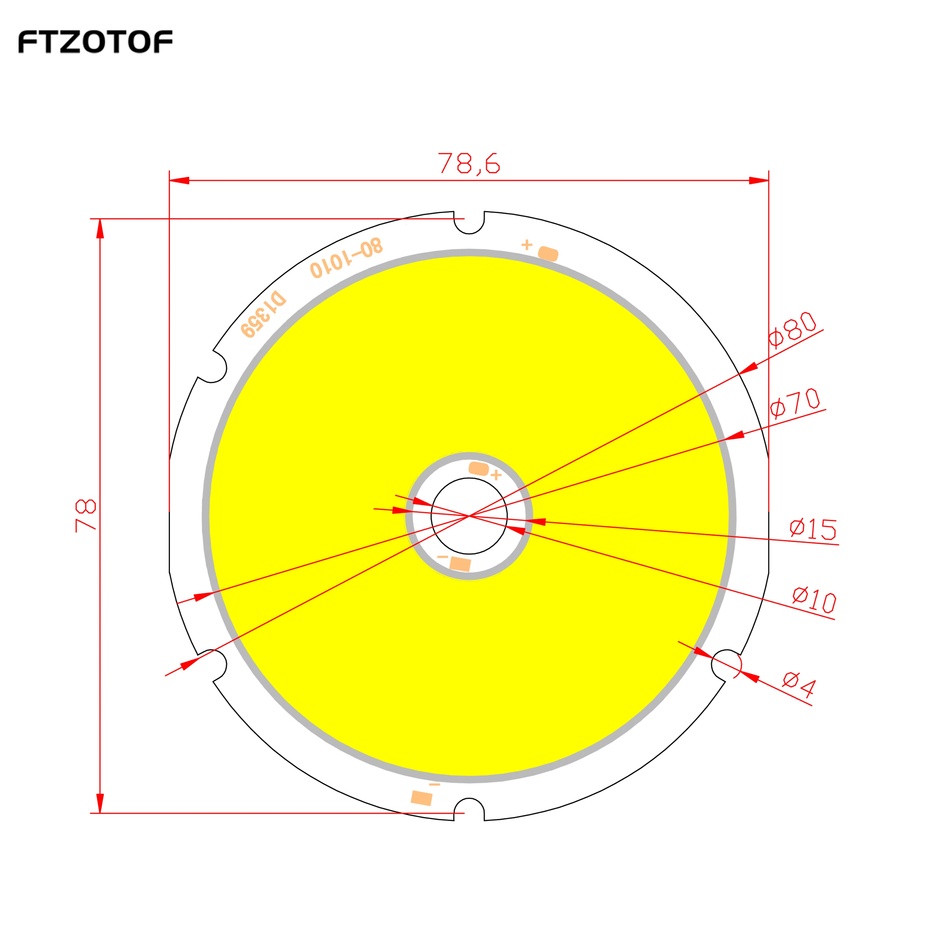 50w Diy Floodlight Fluorescent Light Cold Warm White Color