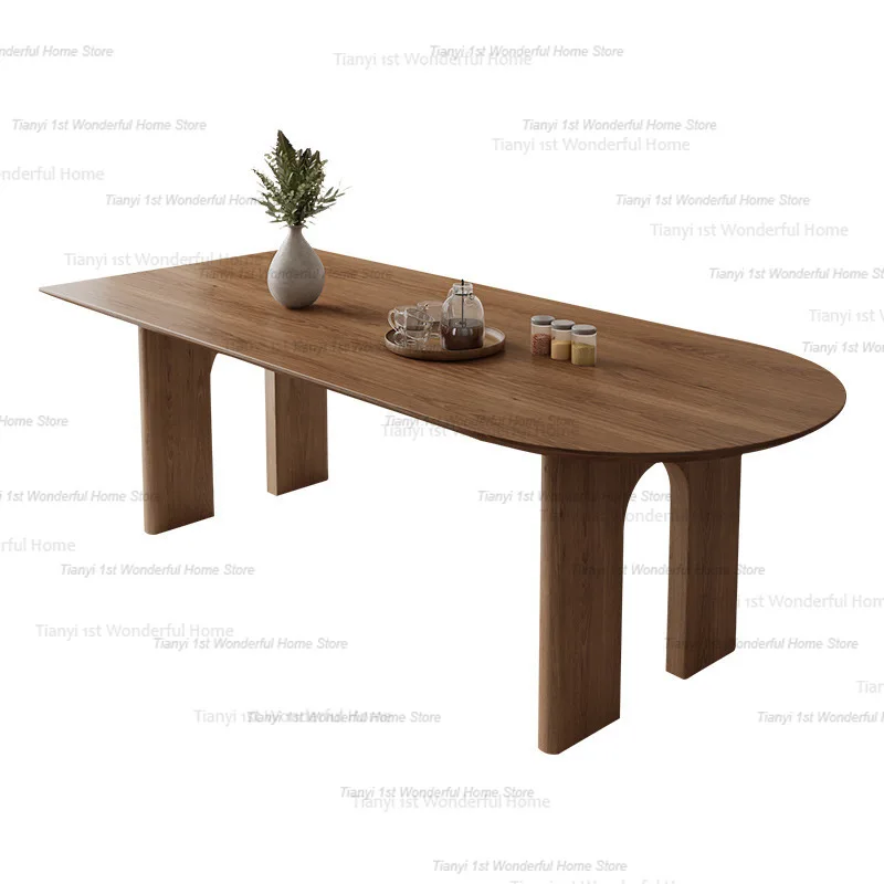 Современный деревянный обеденный стол в скандинавском стиле кофейная кухня