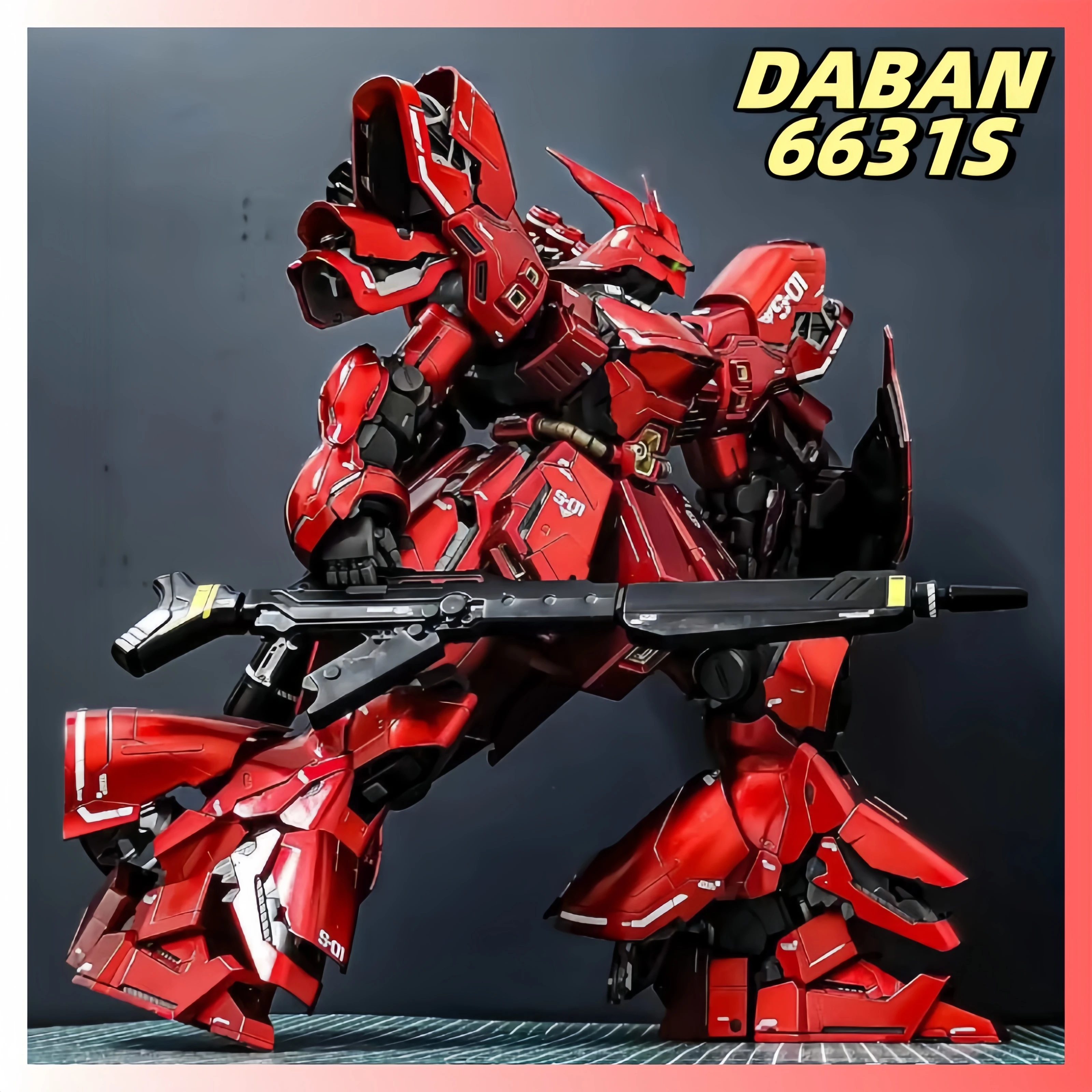 Hot Daban 6631s Mg 1/100 Набор моделей в сборе Msn-03 Sazabi Plating Fawn Farsia Bit Collection Фигурки
