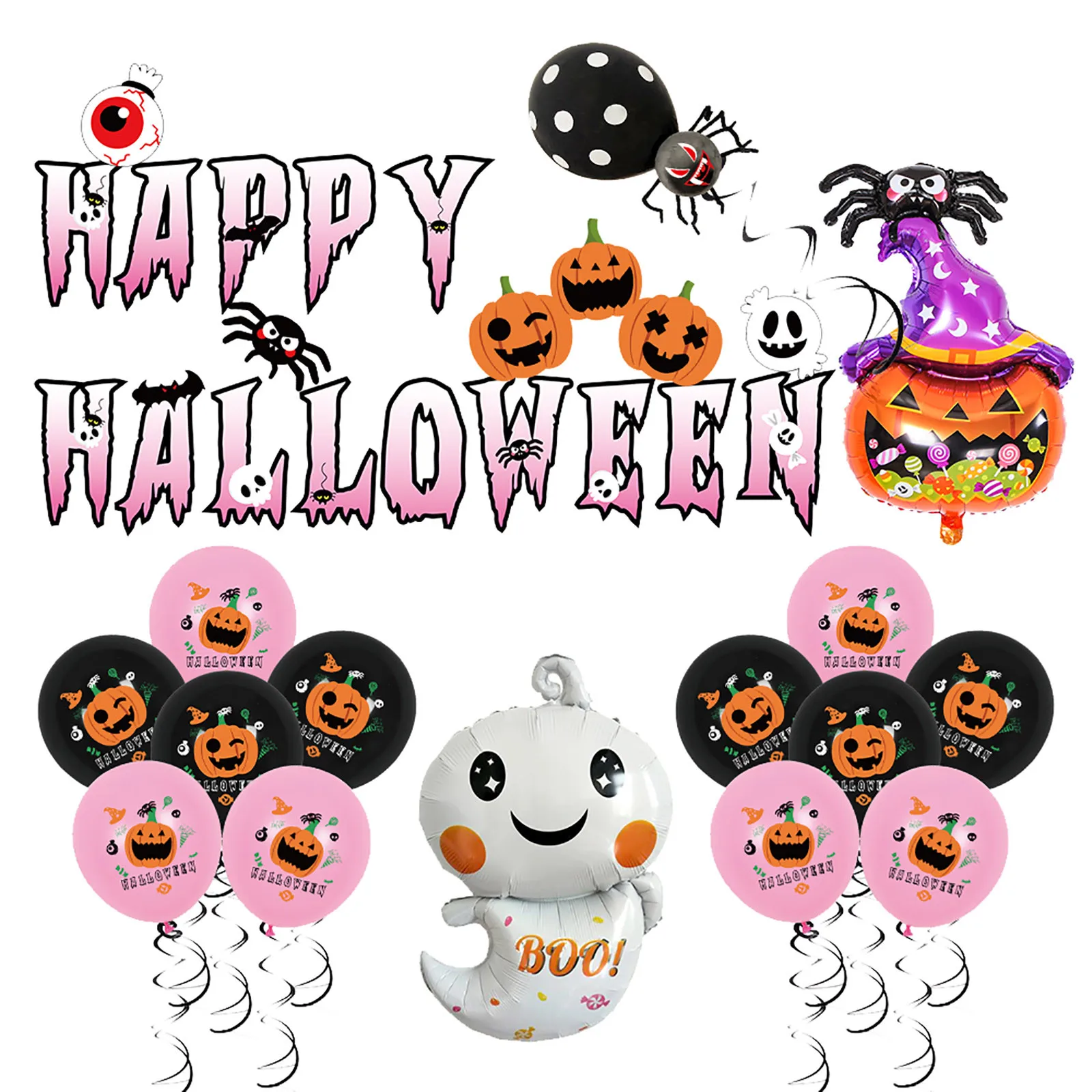 

Balloon- And Latex SetHalloween Halloween Supplies Balloon- Mylar Party Foil Inflatable Toy Inflatable Toy 730