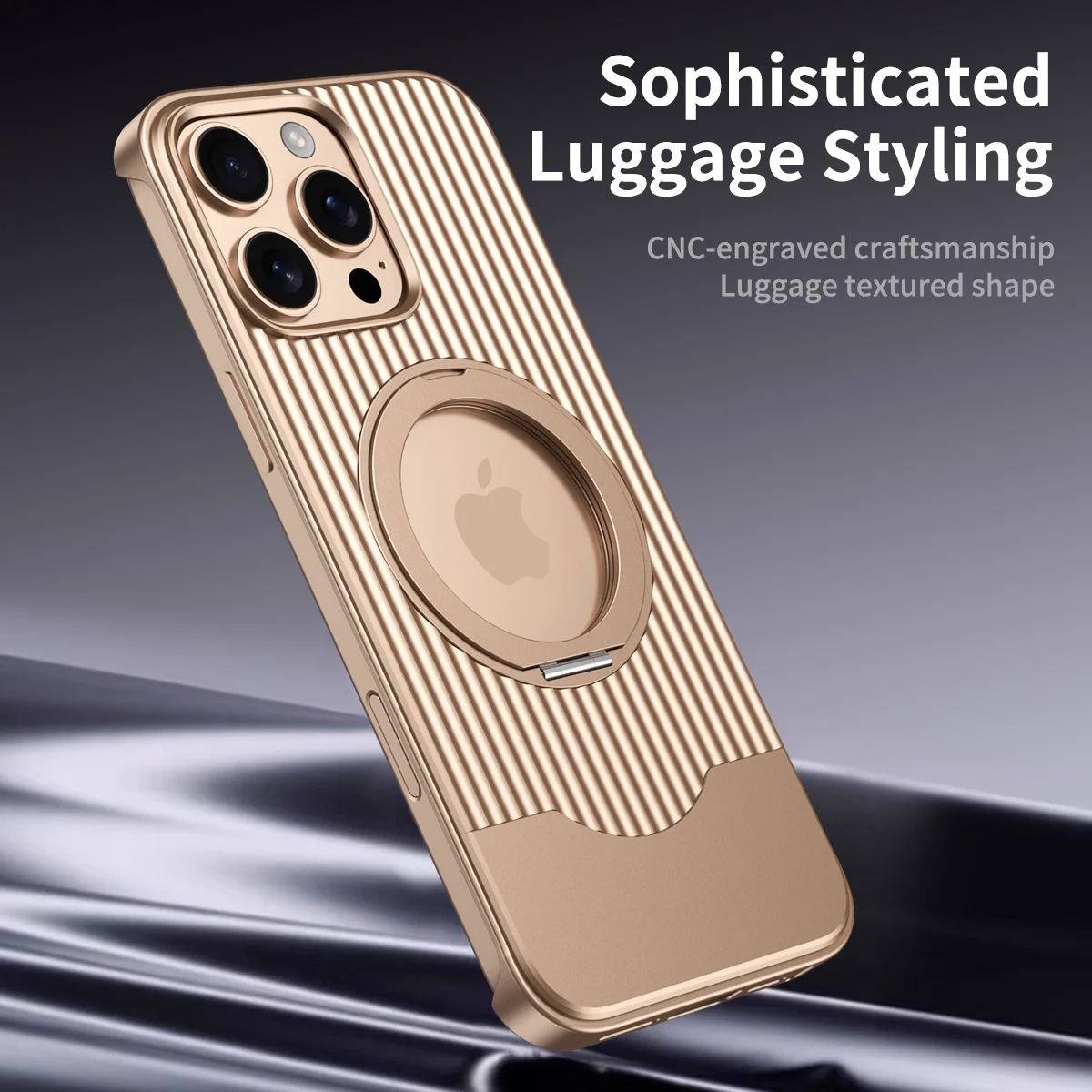 Роскошный металл 360° ° Чехол с поворотным кронштейном для телефона защитой от