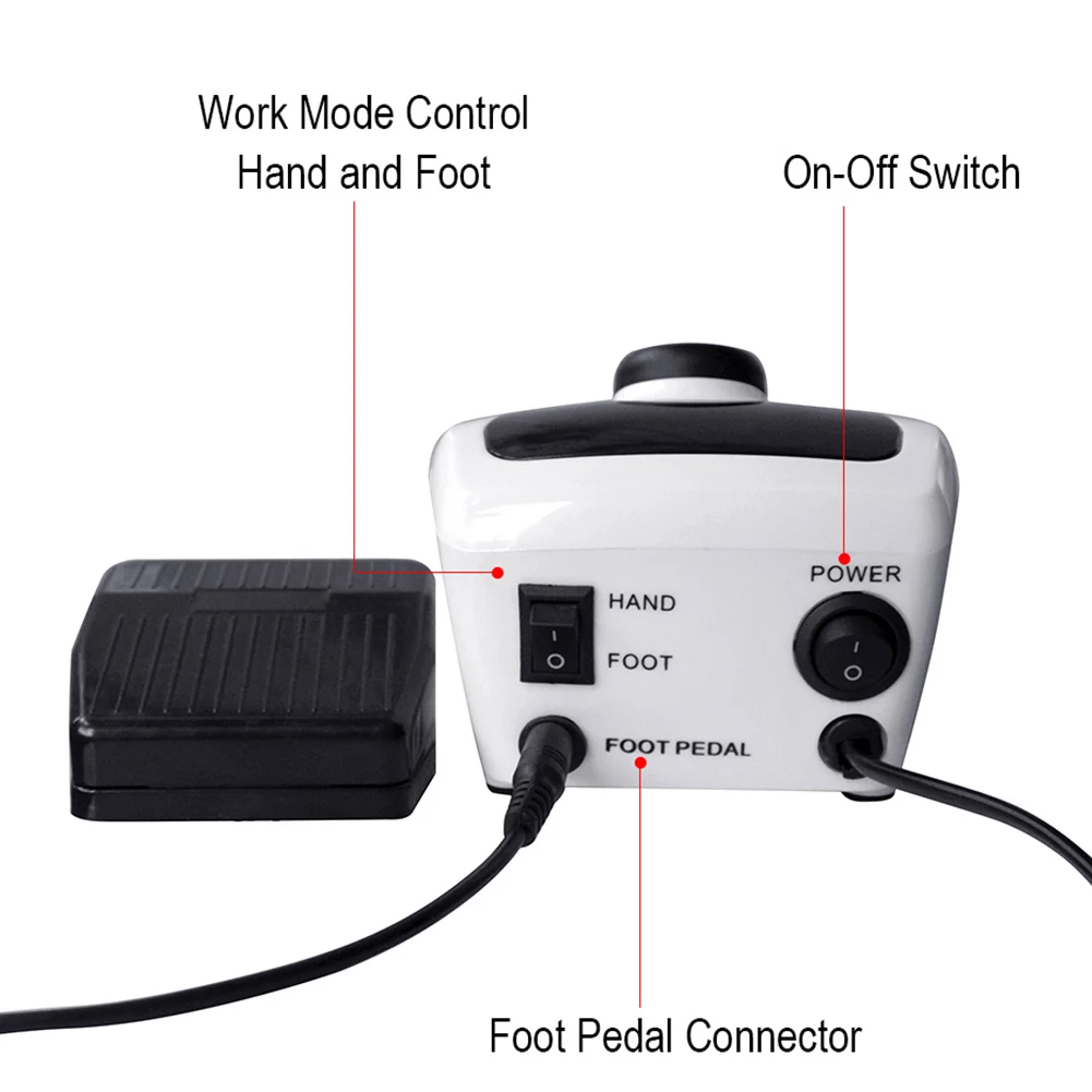 Electric Nail Drill Machine Tools 35000RPM 32W Acrylic File Cutter Manicure Pedicure Bits |