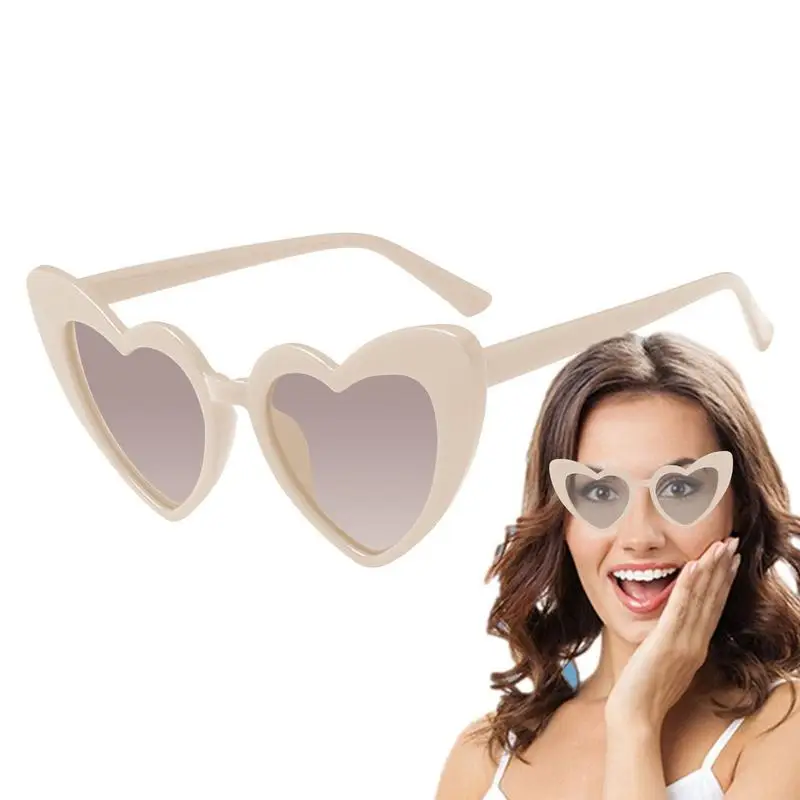 

Солнцезащитные очки в форме сердца, большие модные солнцезащитные очки в стиле ретро