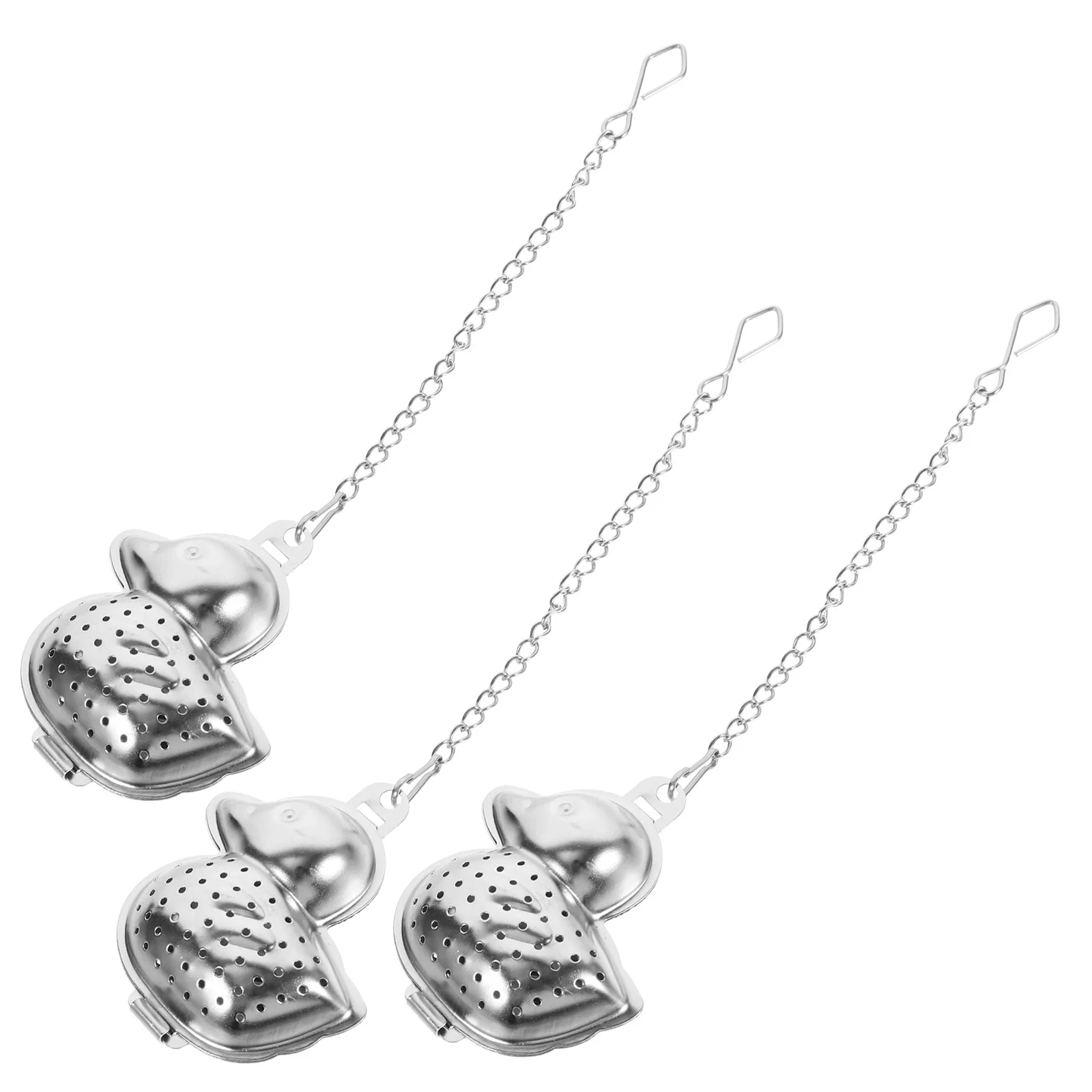 

3Pcs Stainless Steel Tea Strainer Household Loose Tea Steeper Tea Infuser Loose Leaf Tea Steeper for Tearoom Office Family