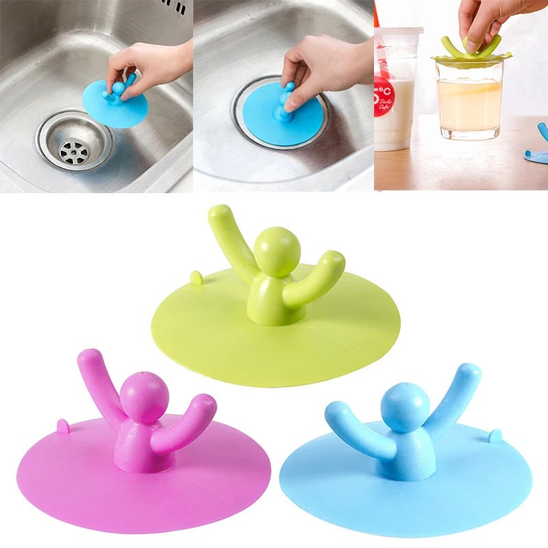 

Leakage-proof Drain Cover Silicone Floor Drain Hair Stopper Filter Kitchen Sink Strainer Anti-insect Odor Sewer Cover Newest