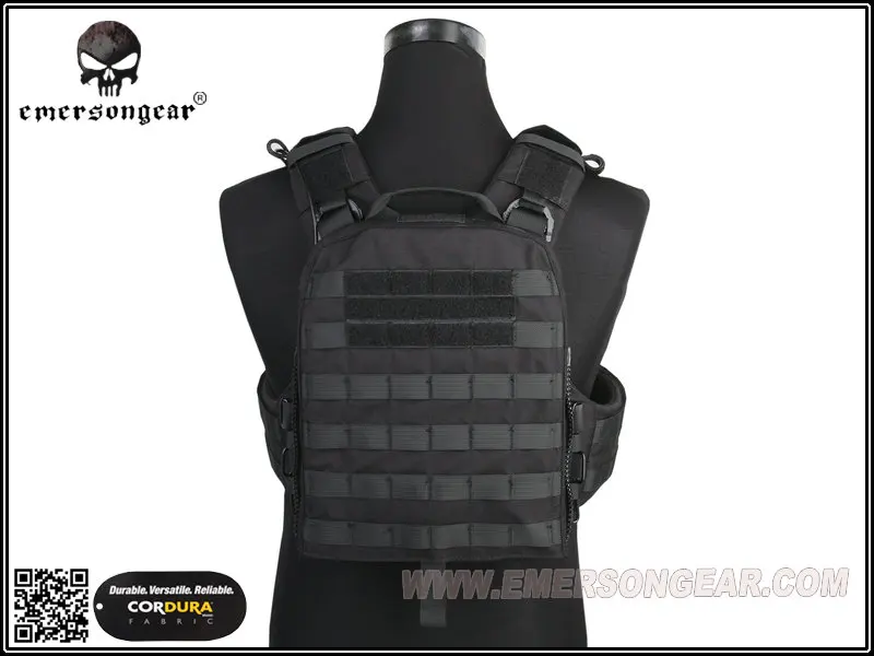 Emersongear-адаптивный жилет для страйкбола черная ткань AVS тяжелая версия EM7397