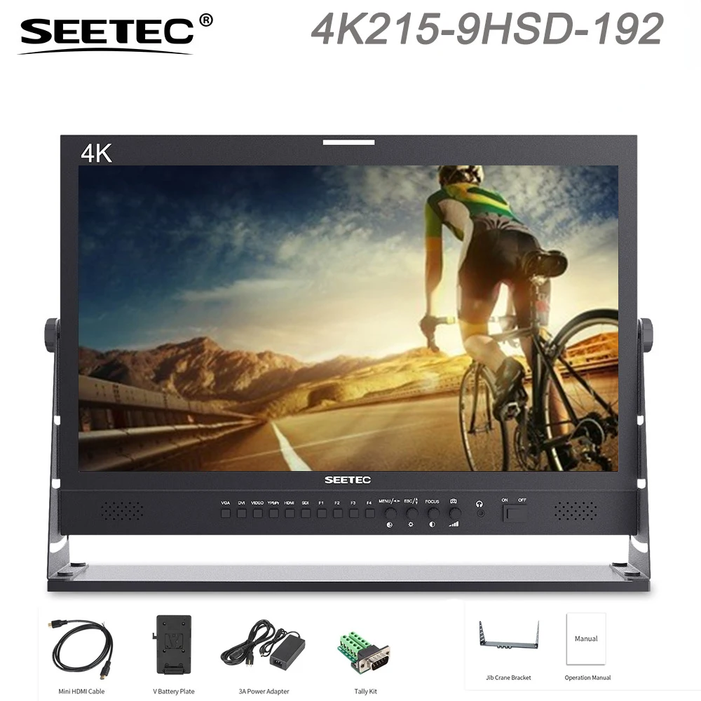 

SEETEC 4K215 4K HDMI Pro Broadcast Monitor 21.5'' LCD IPS HD 1920x1080 3000:1 Contrast Ratio Camera Field with 3G SDI AV YPbPr