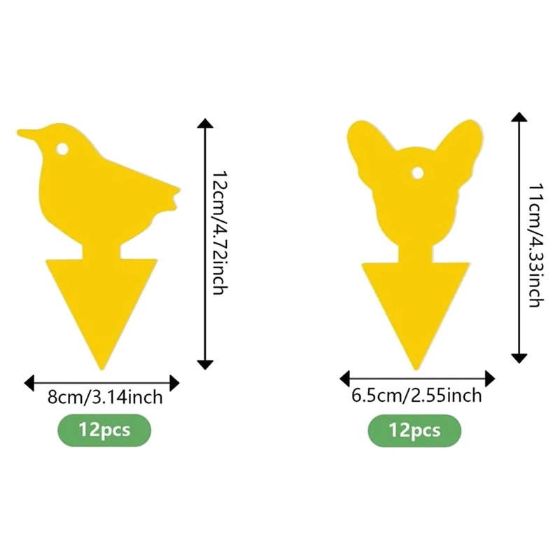 Клейкие ловушки для фруктов мух грибков насекомых Ловушки дома и улицы 72 шт.
