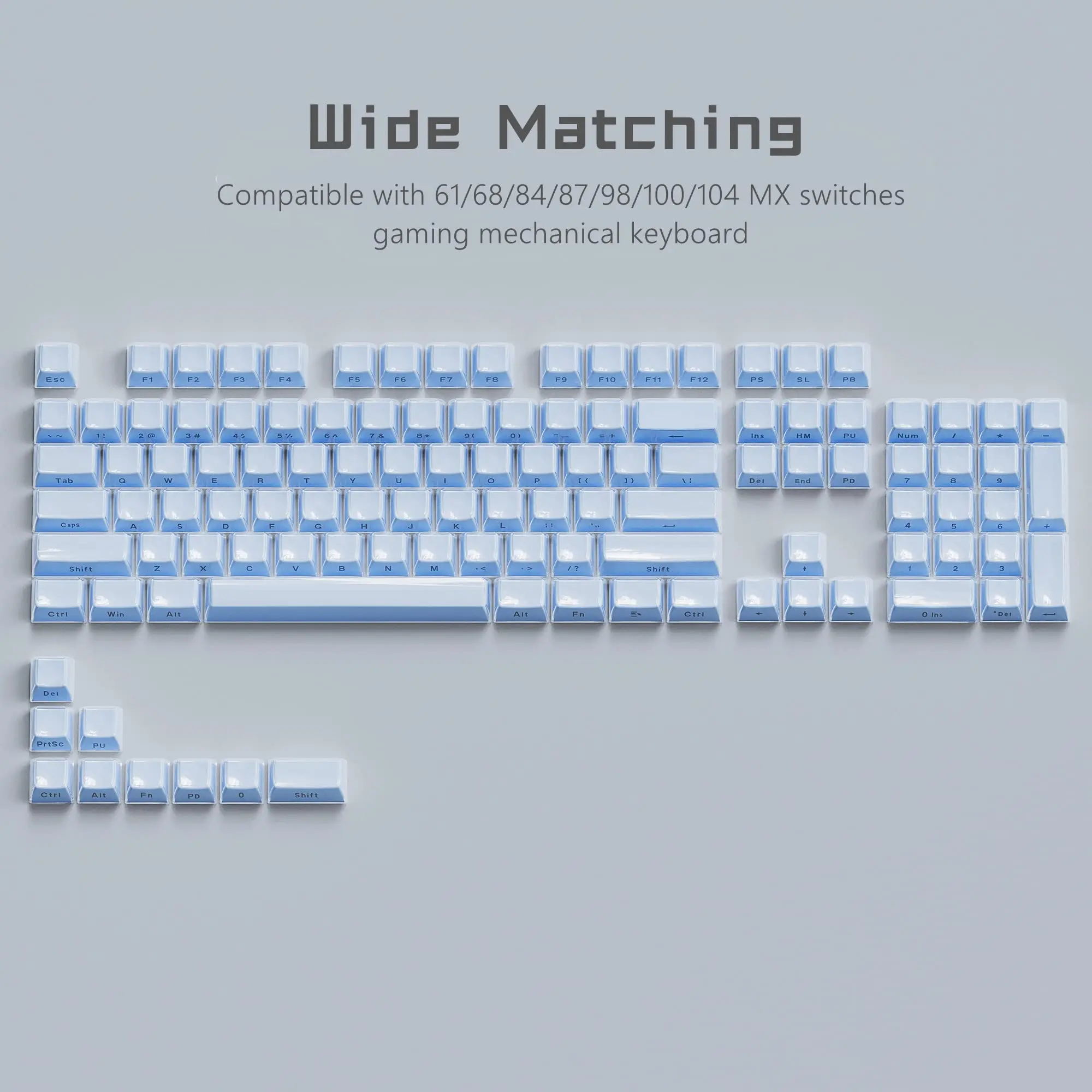 113 клавиш желейные круглые боковые колпачки для со льдом и кристаллами