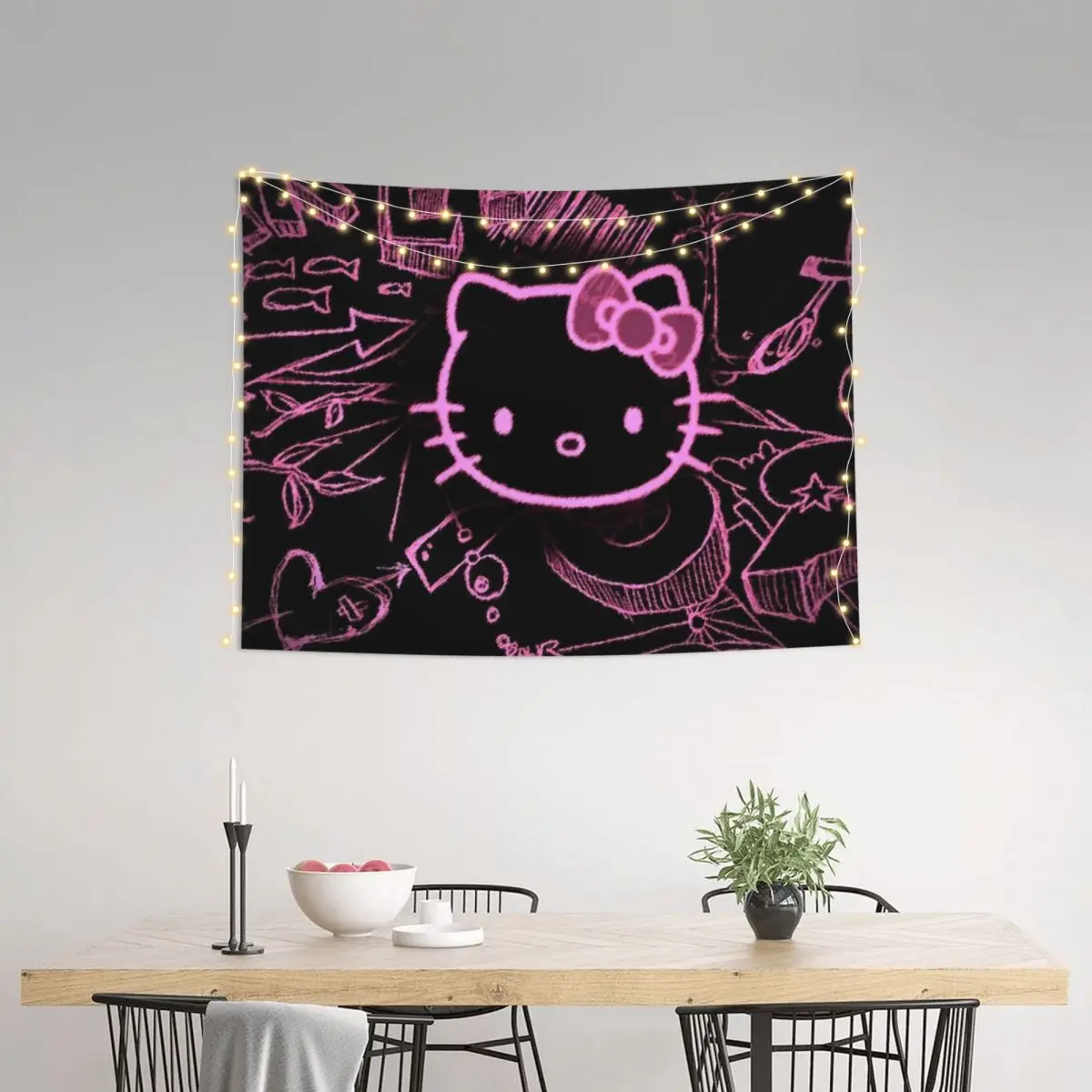 Kawaii Φ настенная подвеска хиппи полиэстер гобелены богемная стена одеяло