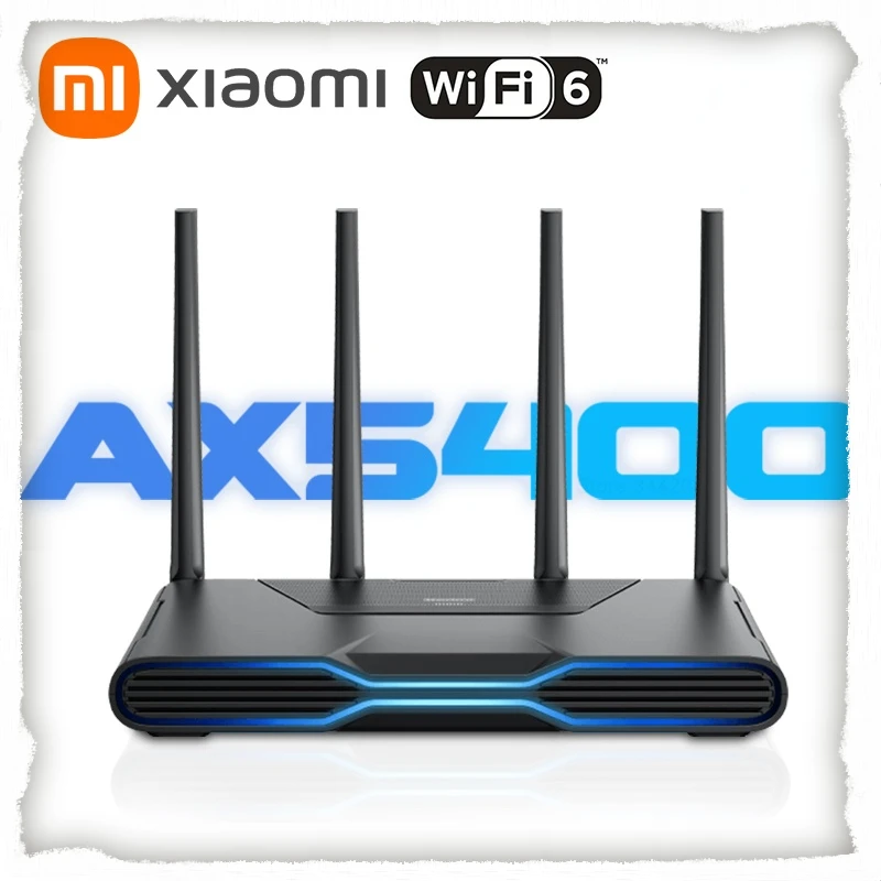 

Игровой Wi-Fi-роутер Xiaomi Redmi AX5400 сетчатый Wi-Fi 6 2,5 Гбит/с RGB-подсветка игровые эффекты ускорение выделенный игровой сетевой порт