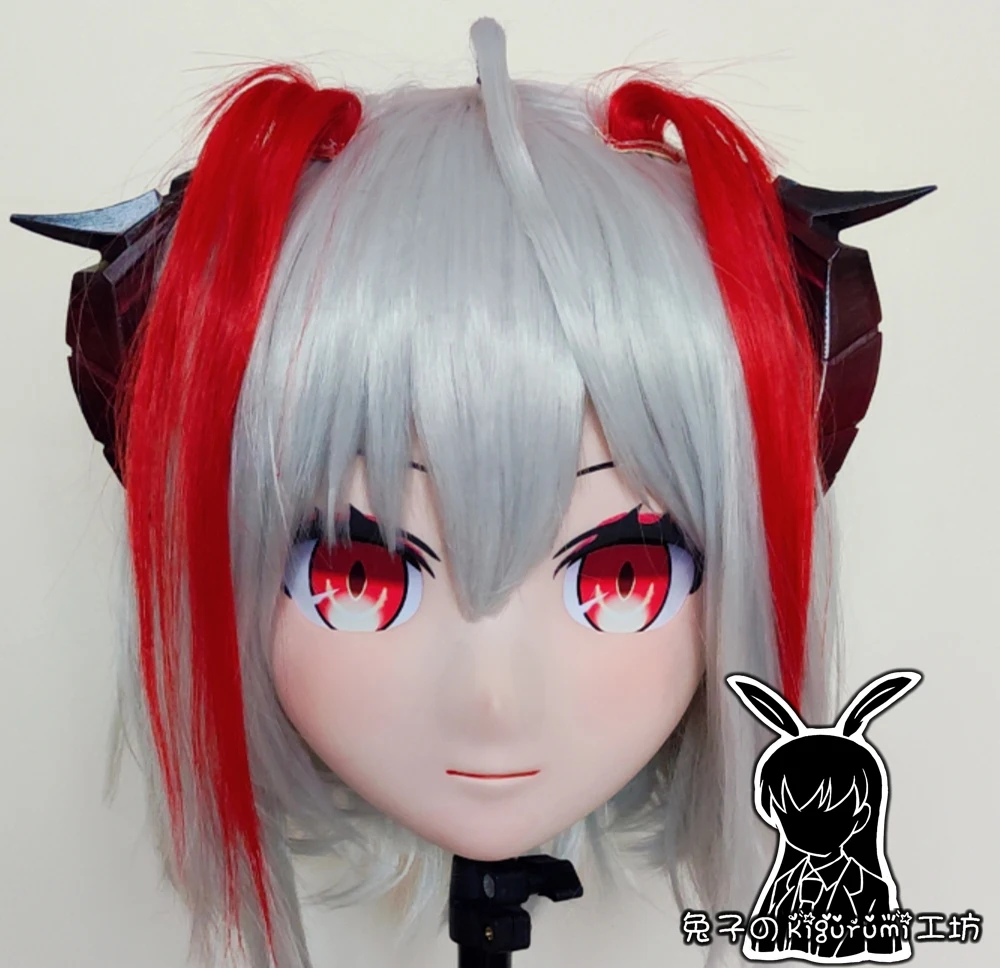 

(KMY025)Customize Character Female/Girl Resin Kig Full/Half Head With Lock Anime Cosplay Japanese Animego Kigurumi Mask